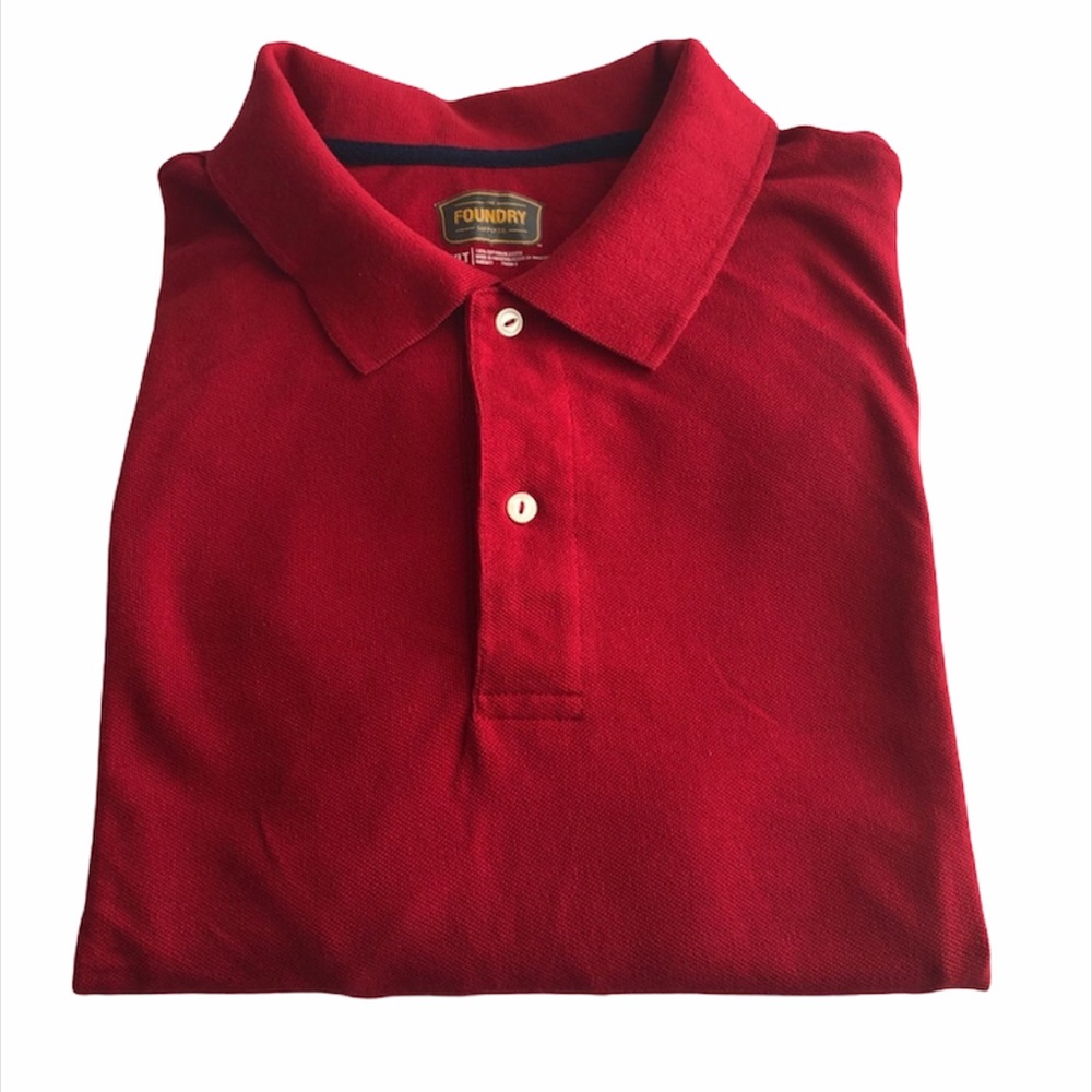 The Foundry Red 3XLT Men’s Polo Shirt